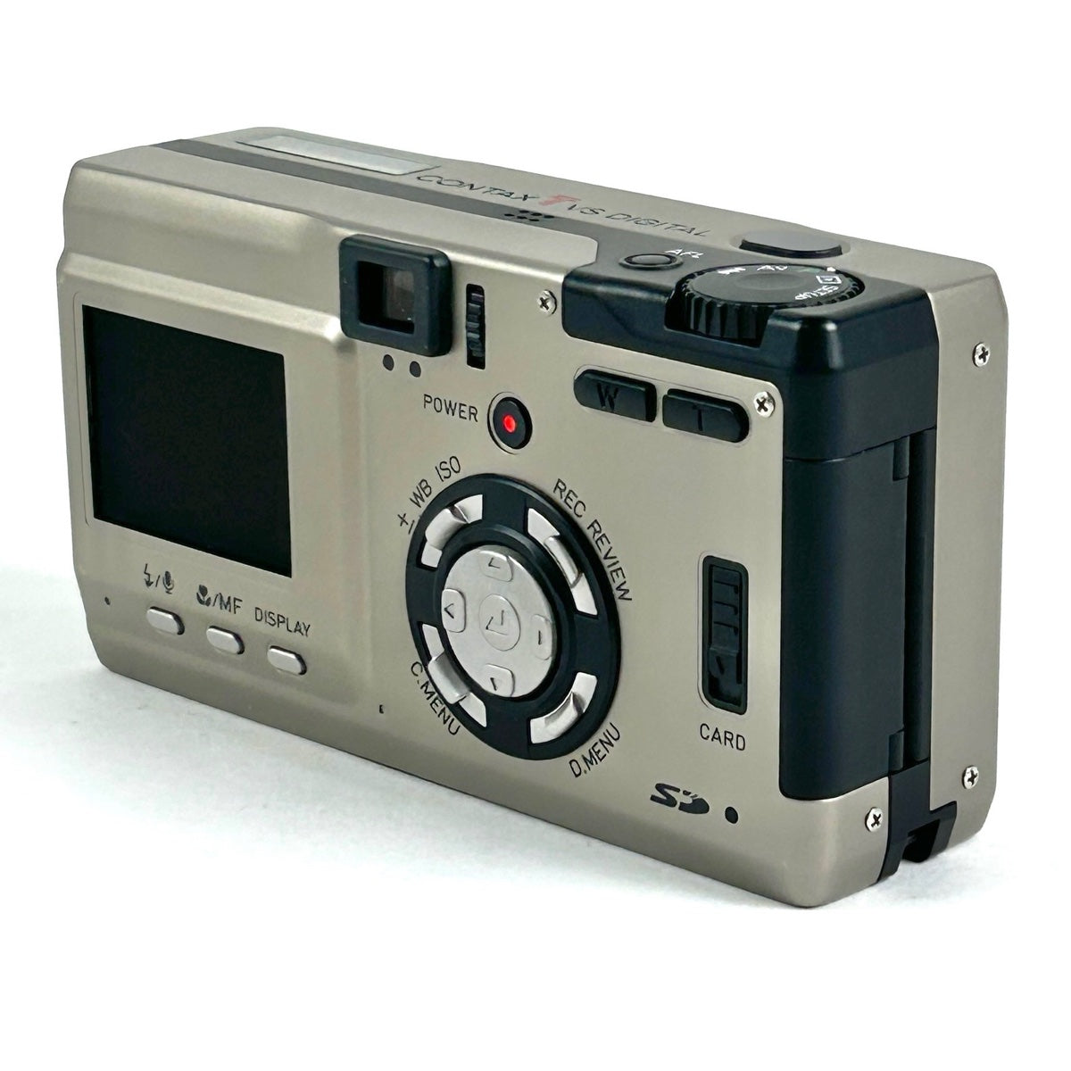 コンタックス CONTAX TVS DIGITAL シルバー コンパクトデジタルカメラ 【中古】