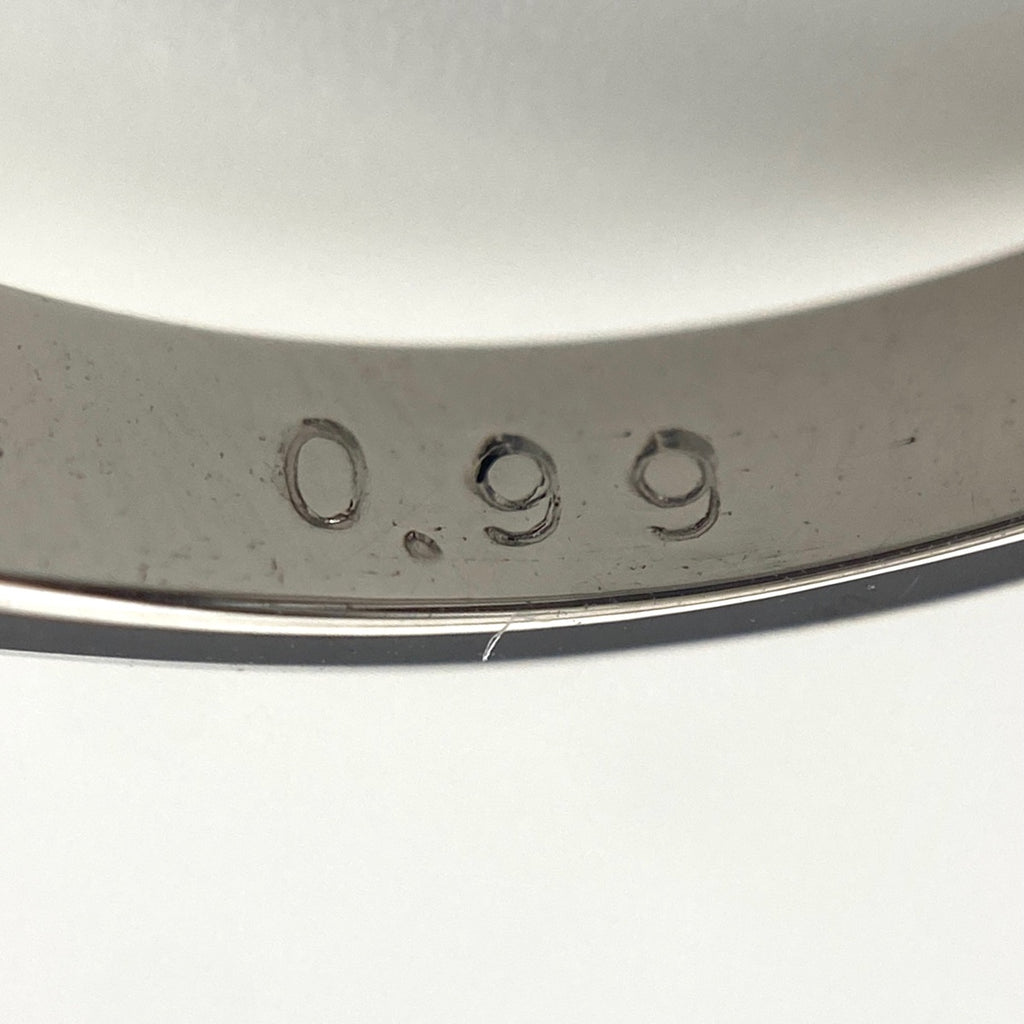 サファイア デザインリング プラチナ 指輪 メレダイヤ リング 12号 Pt900 サファイア ダイヤモンド レディース 【中古】nbjwl