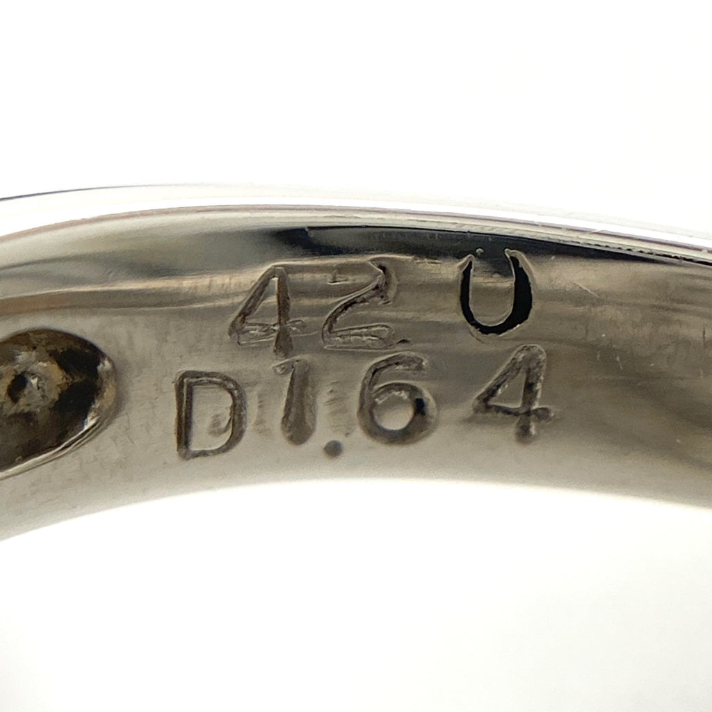 オパール デザインリング プラチナ 指輪 メレダイヤ リング 6.5号 Pt900 オパール ダイヤモンド レディース 【中古】 
 ラッピング可