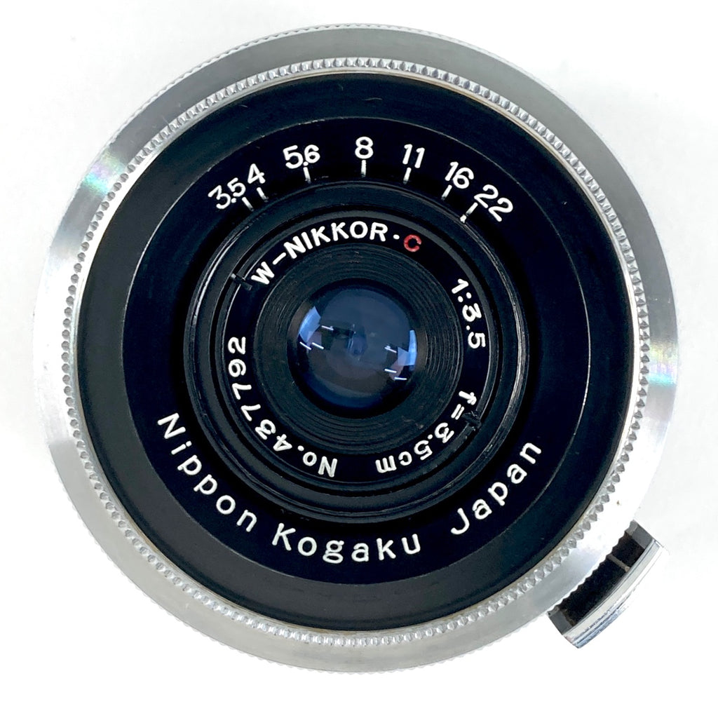 ニコン Nikon W-NIKKOR (.C) 35mm F2.5 3.5cm シルバー Sマウント レンジファインダーカメラ用レンズ 【中古】