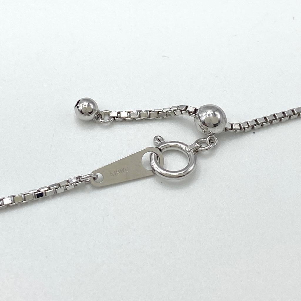 ルビー デザインネックレス WG ホワイトゴールド ペンダント メレダイヤ ダイヤモンド ネックレス K18 WG ルビー レディース 【中古】 nbjwl