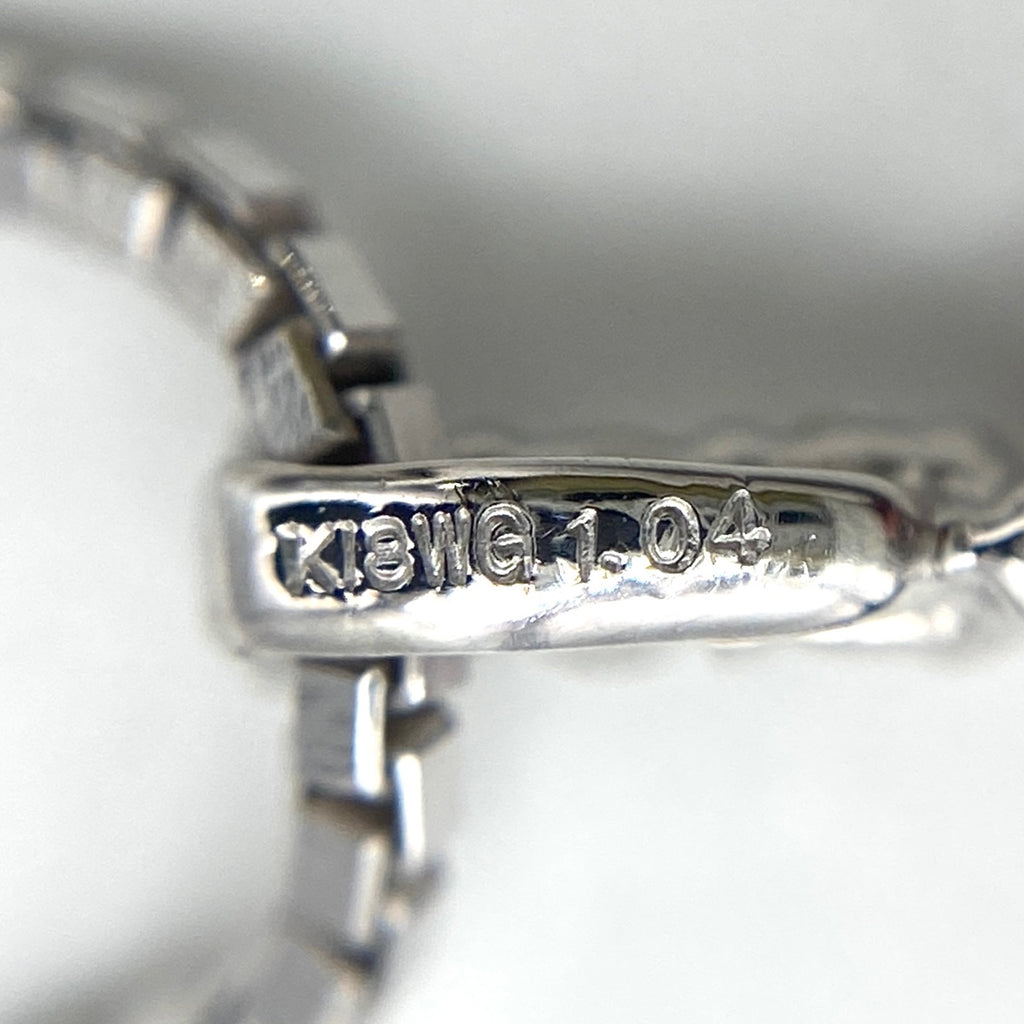 ルビー デザインネックレス WG ホワイトゴールド ペンダント メレダイヤ ダイヤモンド ネックレス K18 WG ルビー レディース 【中古】 nbjwl