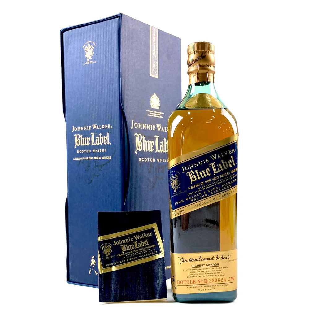 ジョニーウォーカー JOHNNIE WALKER ブルーラベル 750ml スコッチウイスキー ブレンデッド 【古酒】