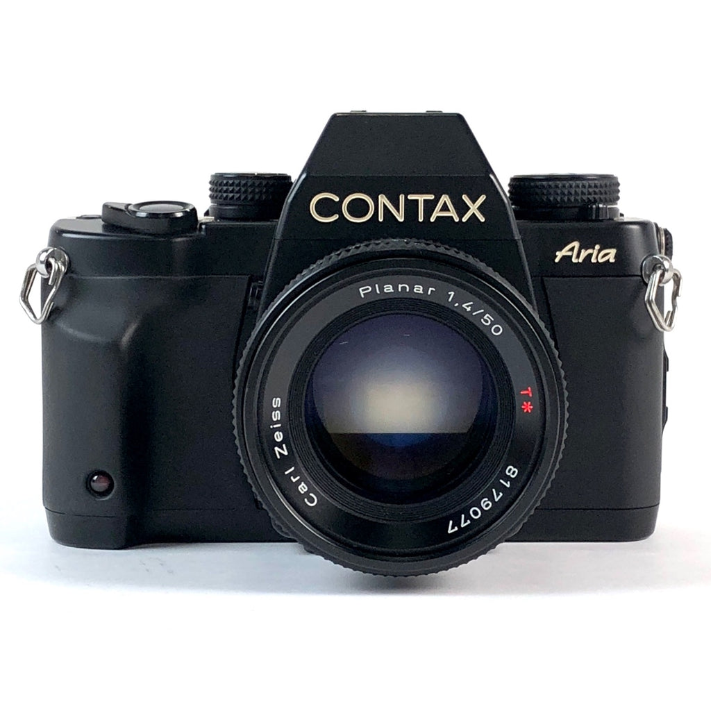 コンタックス CONTAX Aria + PlanarT* 50mmF1.4 プラナー［ジャンク品］ フィルム オートフォーカス 一眼レフカメラ 【中古】