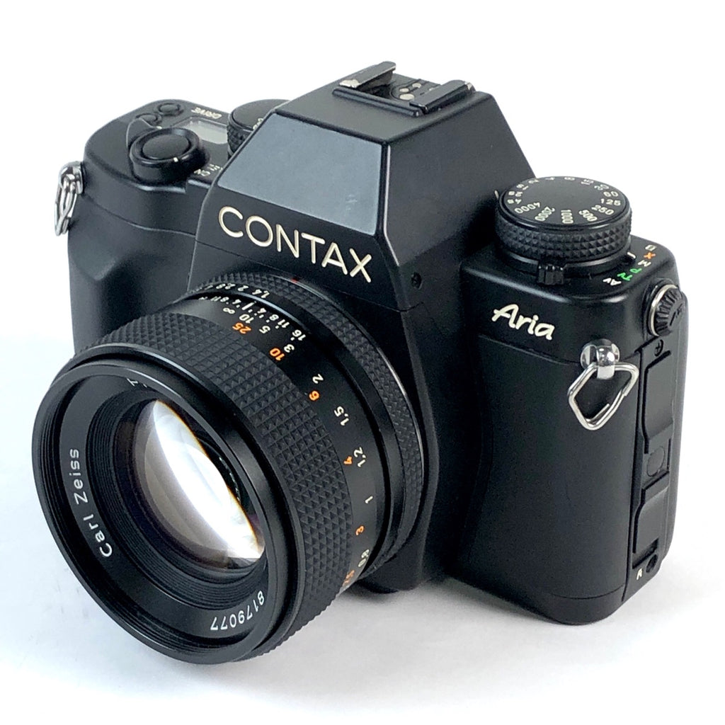 コンタックス CONTAX Aria + PlanarT* 50mmF1.4 プラナー［ジャンク品］ フィルム オートフォーカス 一眼レフカメラ 【中古】