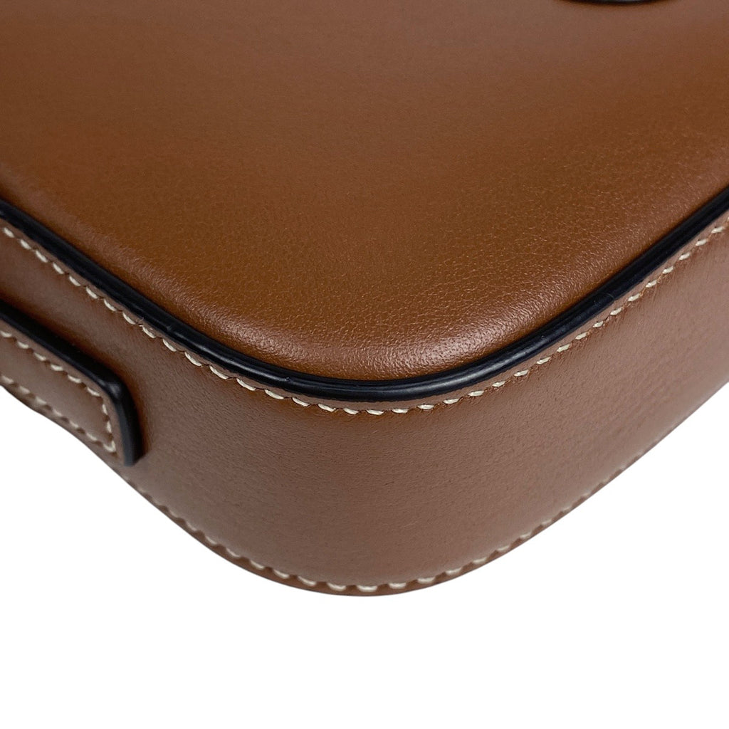 セリーヌ キュイル トリオンフ カメラバッグ ハンドバッグ ショルダーバッグ レザー ブラウン レディース 【中古】brbag