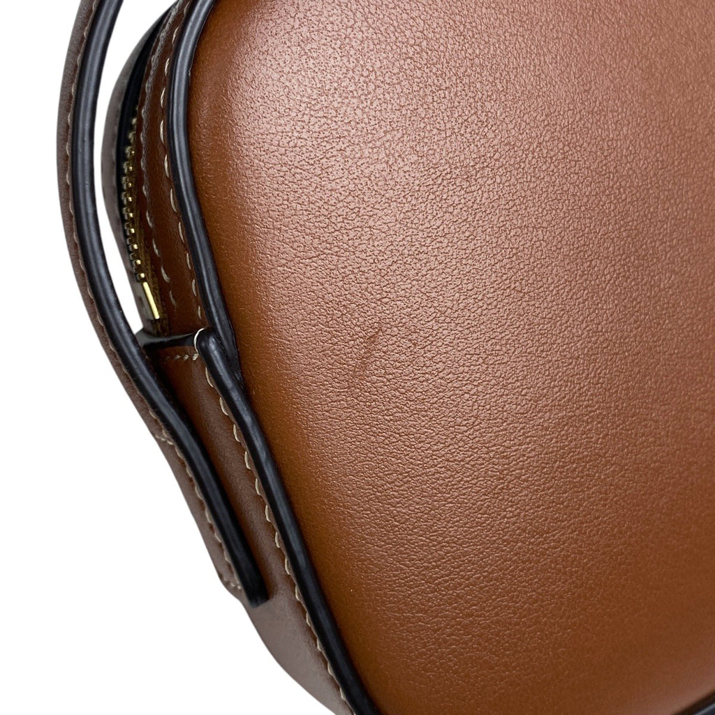 セリーヌ キュイル トリオンフ カメラバッグ ハンドバッグ ショルダーバッグ レザー ブラウン レディース 【中古】brbag