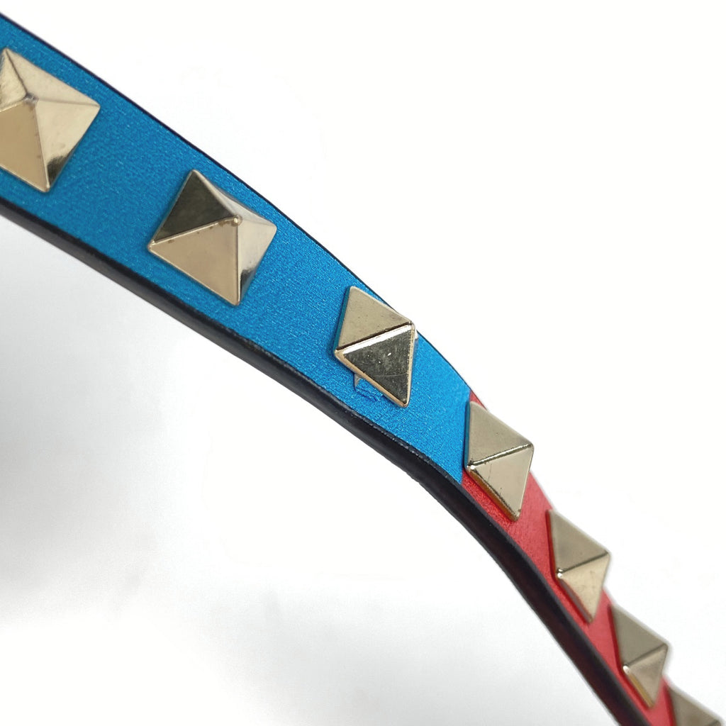 ヴァレンティノ・ガラヴァーニ ロックスタッズ ハンドバッグ 2WAY ショルダーバッグ ハンドバッグ レザー マルチカラー レディース 【中古】brbag