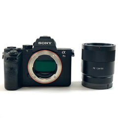 ソニー SONY α7II ILCE-7M2 + Sonnar T* FE 55mm F1.8 ZA SEL55F18Z デジタル ミラーレス 一眼カメラ 【中古】