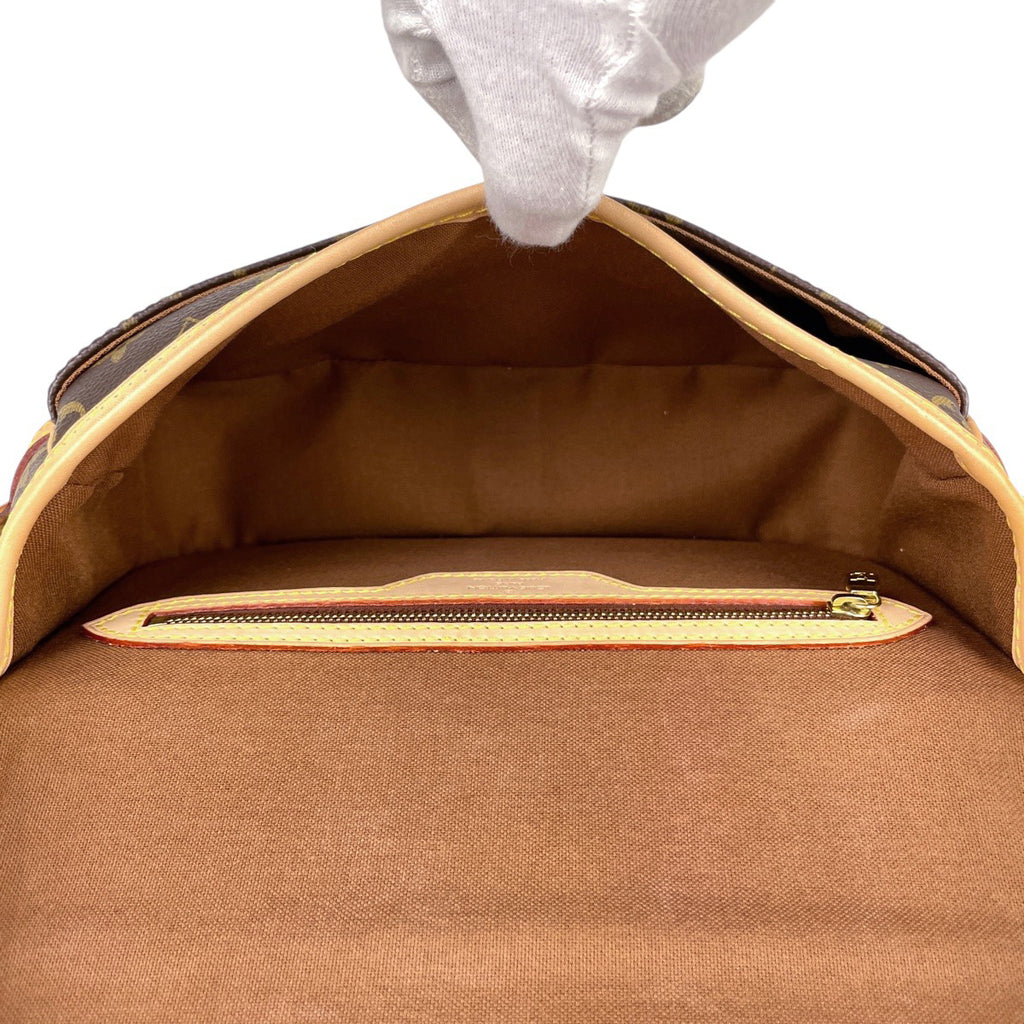 ルイ・ヴィトン ソローニュ 斜め掛け ショルダーバッグ モノグラム ブラウン M42250 レディース 【中古】brbag