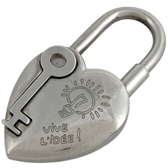 エルメス ヴィヴィリデ ハートカデナ チャーム ペンダントトップ ファンタジー ハート キー 2004年限定 アクセサリーチャーム メタル シルバー レディース 【中古】 brbag