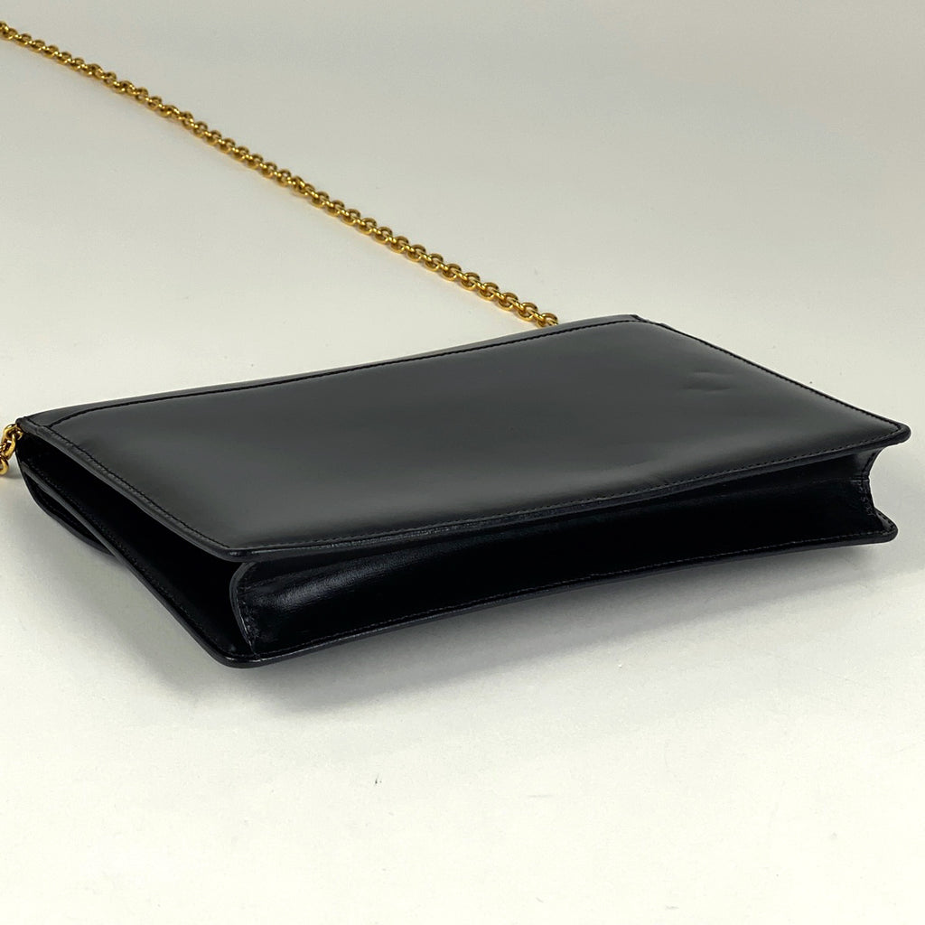 セリーヌ スターボール ショルダーバッグ ロゴ 2WAY クラッチバッグ ショルダーバッグ レザー ブラック レディース 【中古】 brbag