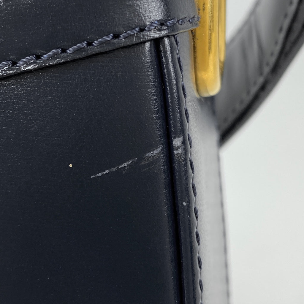 セリーヌ ロゴ ショルダーバッグ ワンショルダー ショルダーバッグ レザー ネイビー レディース 【中古】 brbag