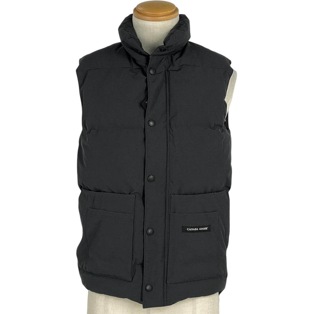 カナダグース フリースタイルベスト 防寒 FREESTYLE VEST 2830JM R アウター ダウンベスト ネイビー メンズ 【中古】