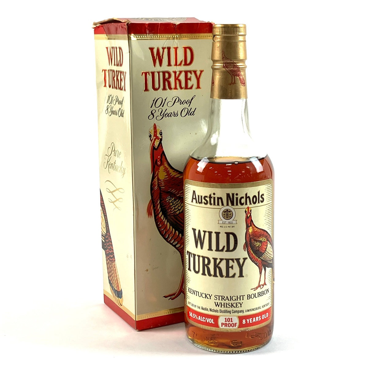 バイセル公式】ワイルドターキー WILD TURKEY 8年 旧旧ラベル 750ml アメリカンウイスキー 【古酒】 - バイセルブランシェ