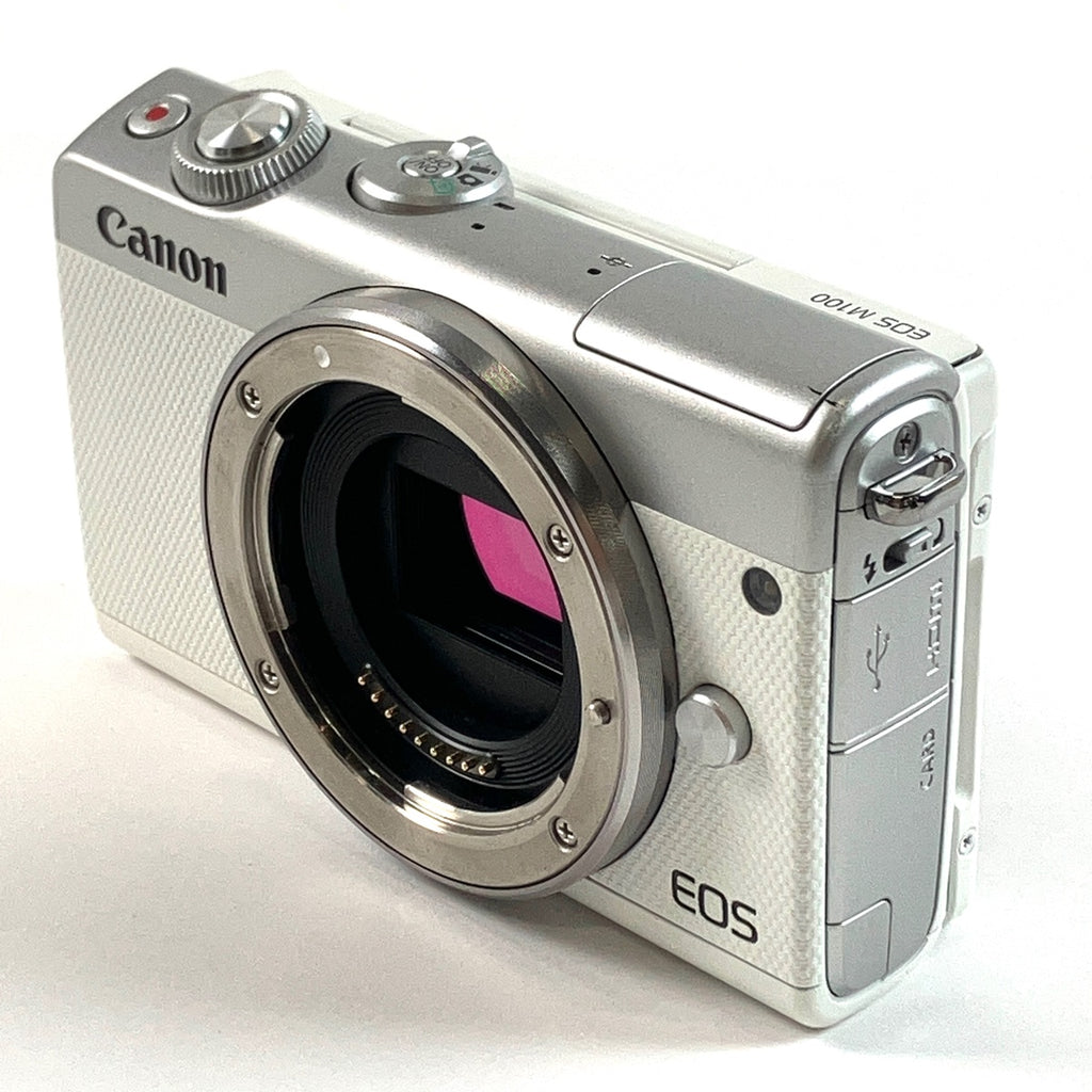 キヤノン Canon EOS M100 ボディ ホワイト デジタル ミラーレス 一眼カメラ 【中古】