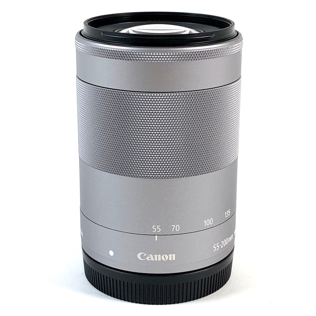 キヤノン Canon EF-M 55-200mm F4.5-6.3 IS STM ブラック 一眼カメラ用レンズ（オートフォーカス） 【中古】