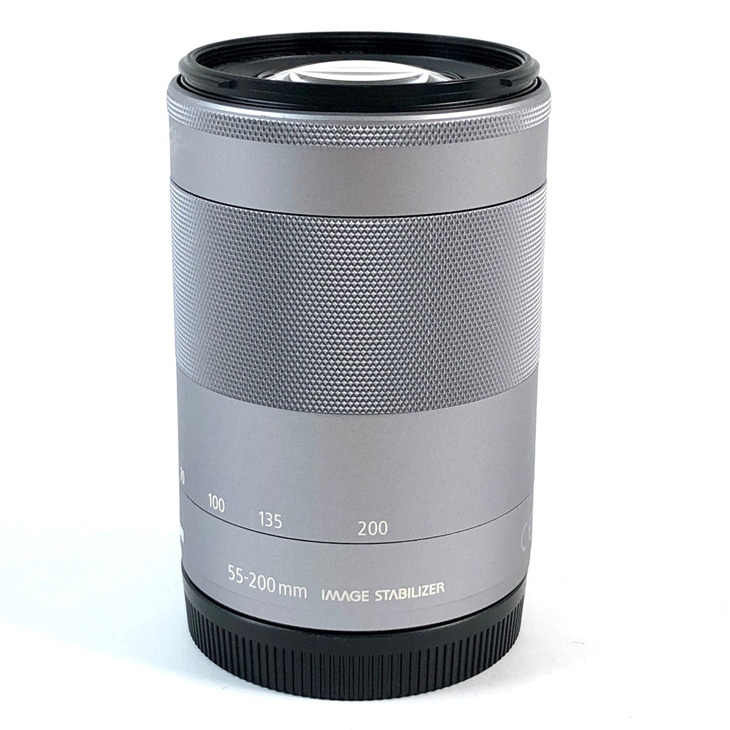 キヤノン Canon EF-M 55-200mm F4.5-6.3 IS STM ブラック 一眼カメラ用レンズ（オートフォーカス） 【中古】