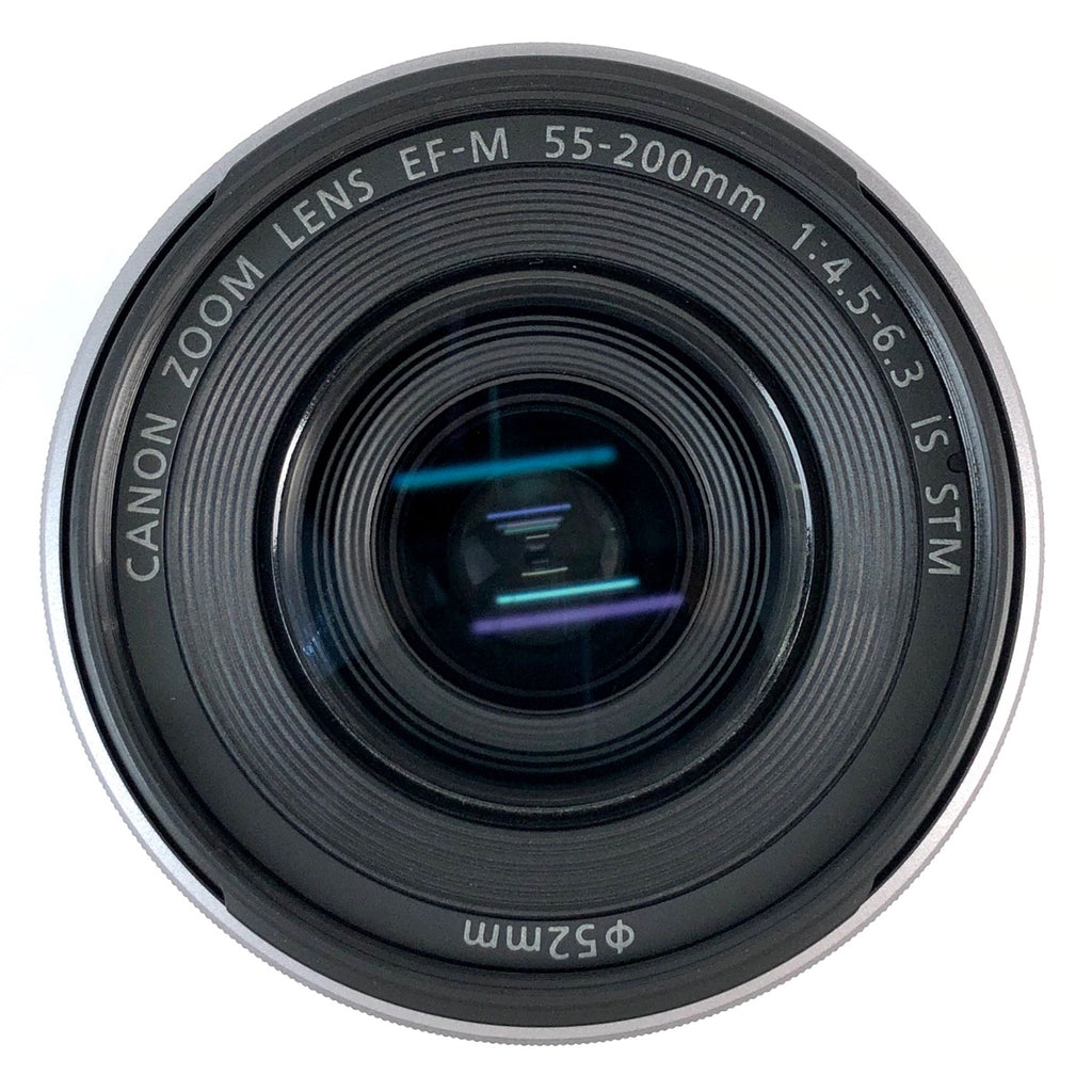 キヤノン Canon EF-M 55-200mm F4.5-6.3 IS STM ブラック 一眼カメラ用レンズ（オートフォーカス） 【中古】