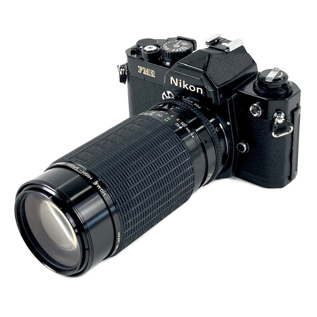 ニコン Nikon NEW FM2 ブラック ＋ SIGMA 80-200mm F3.5-4 フィルム マニュアルフォーカス 一眼レフカメラ 【中古】