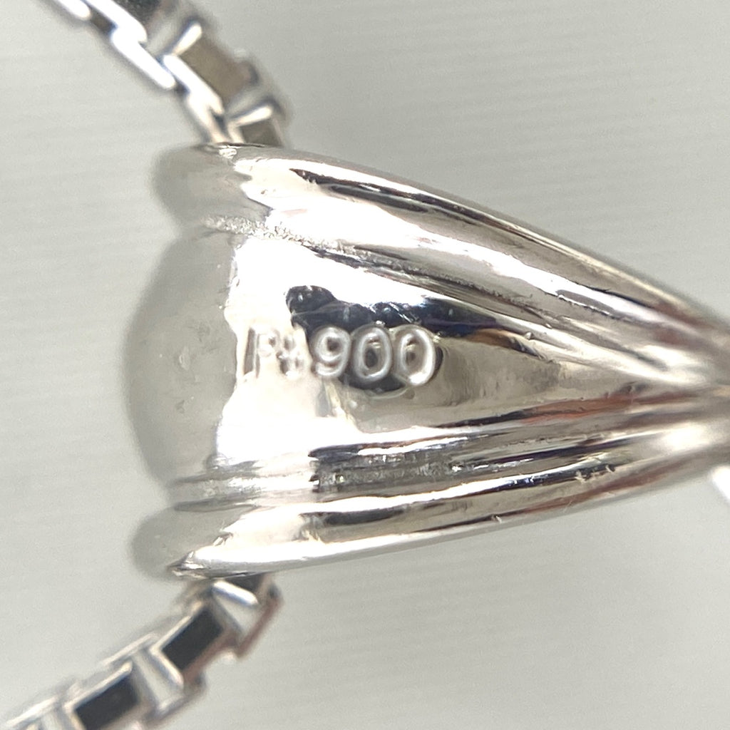 ルビー デザインネックレス プラチナ ペンダント メレダイヤ ネックレス Pt900 Pt850 ルビー レディース 【中古】nbjwl