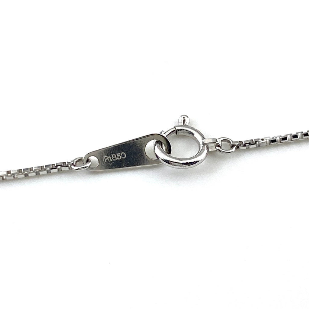 ダイヤモンド デザインネックレス プラチナ ペンダント メレダイヤ ネックレス Pt900 Pt850 ダイヤモンド レディース 【中古】nbjwl