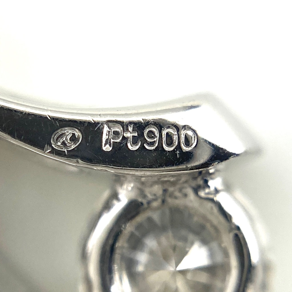 ダイヤモンド デザインネックレス プラチナ ペンダント メレダイヤ ネックレス Pt900 Pt850 ダイヤモンド レディース 【中古】nbjwl
