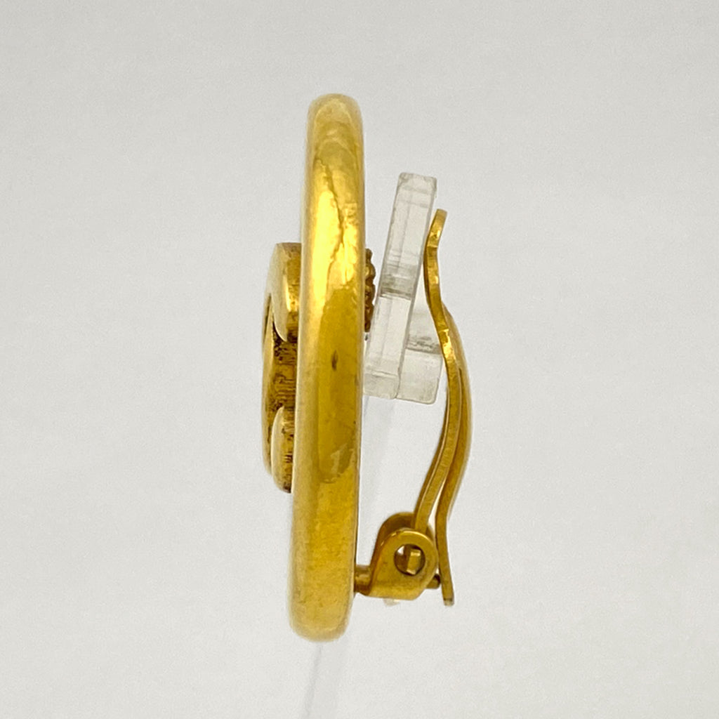 シャネル ココマーク イヤリング ラウンド 丸型 イヤリング GP ゴールド レディース 【中古】 
 ラッピング可