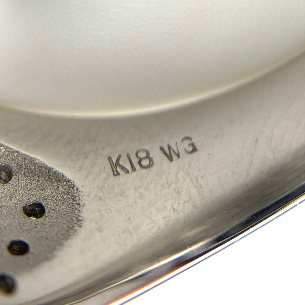 メレダイヤ デザインリング WG ホワイトゴールド 指輪 リング 12号 K18 WG ダイヤモンド レディース 【中古】nbjwl