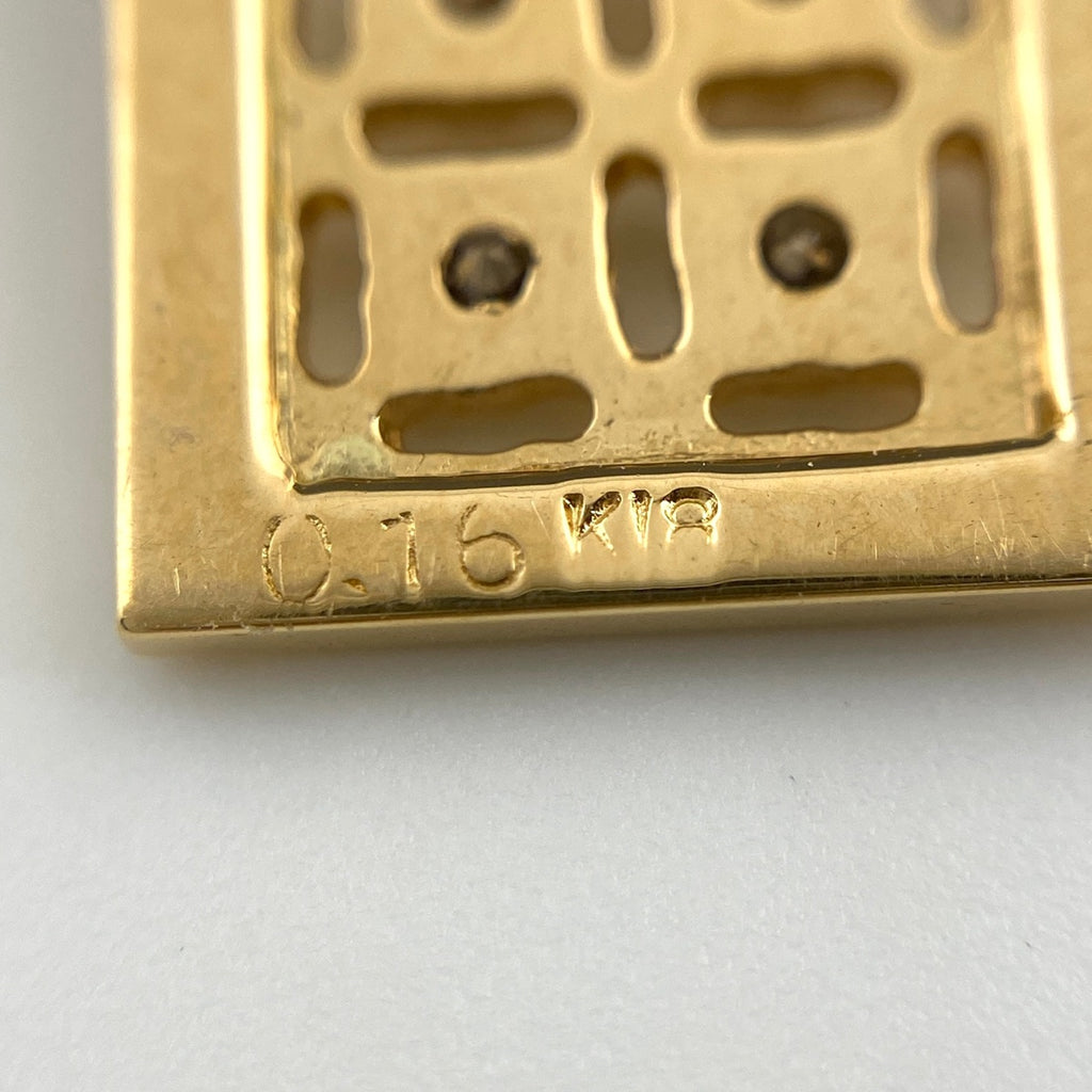 メレダイヤ ペンダントトップ YG イエローゴールド ペンダントトップ K18 ダイヤモンド レディース 【中古】nbjwl