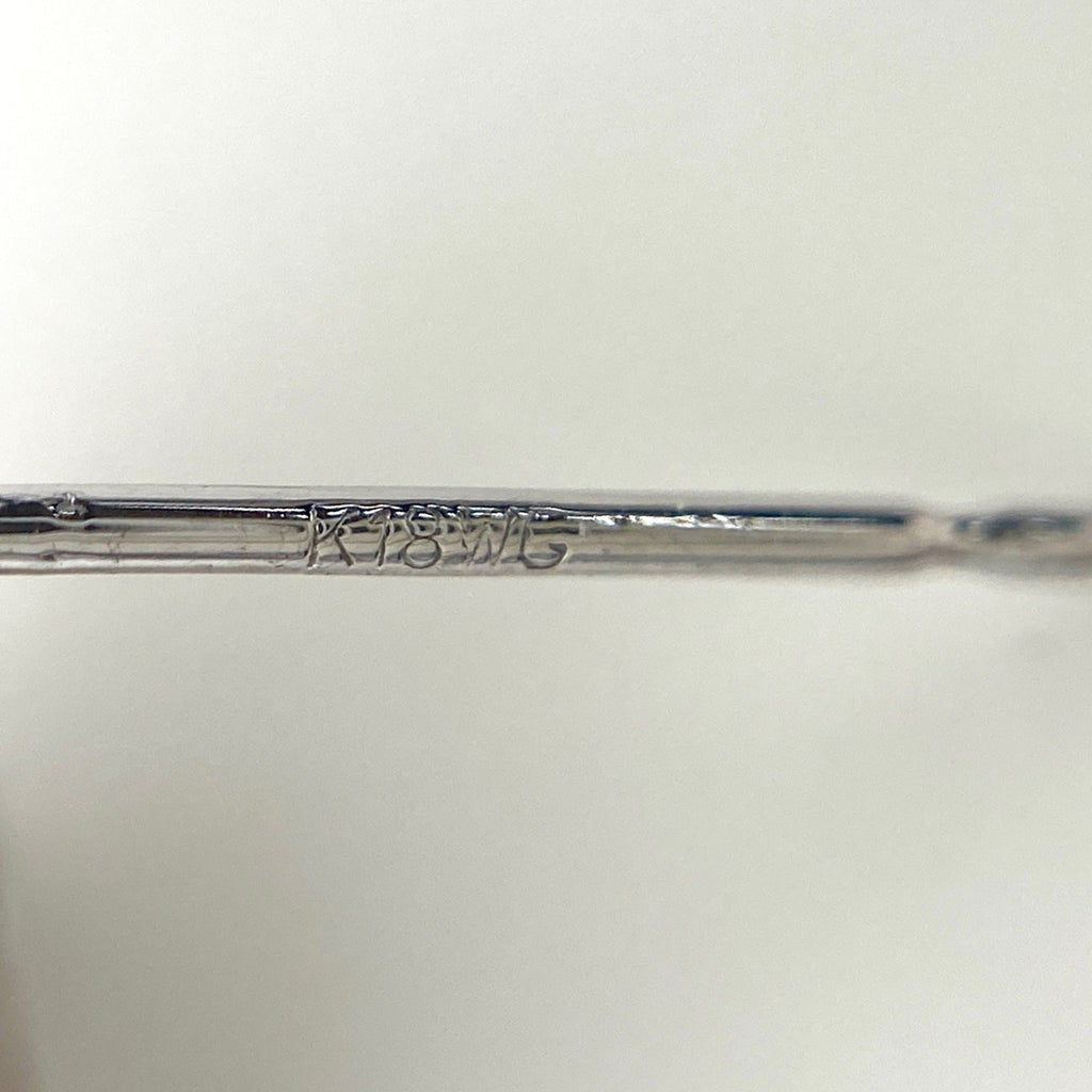フラワーモチーフ デザインピアス WG ホワイトゴールド メレダイヤ 花 ピアス K18 WG ダイヤモンド レディース 【中古】nbjwl