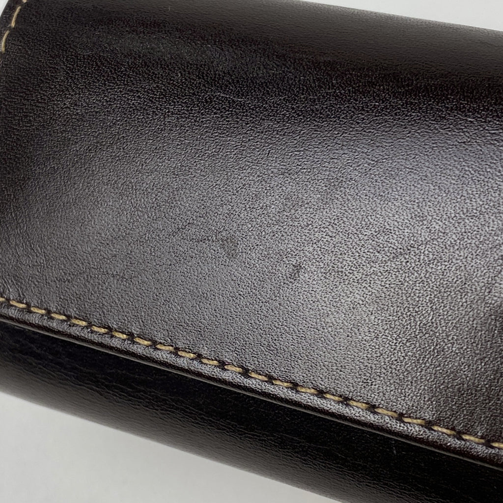 【最終値引き】 フェンディ ズッカロゴ 6連 キーケース キーケース レザー ブラウン 10163 レディース 【中古】 brbag