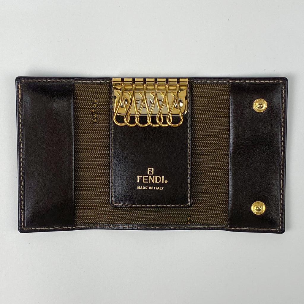 美品　FENDI フェンディ　キーケース　ズッカ柄　6連 美品 FENDI フェンディ キーケース ズッカ柄 6連 - メルカリ