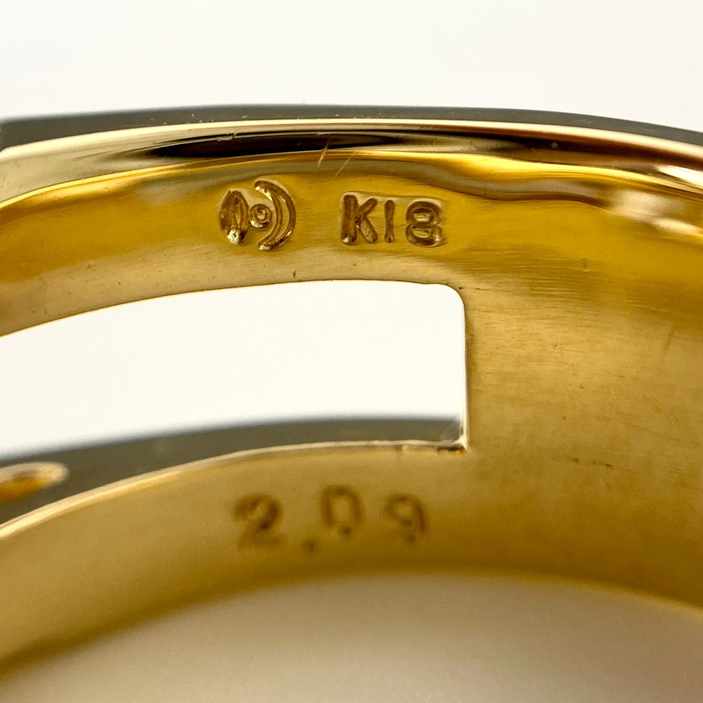 タサキ ダイヤモンド デザインリング YG イエローゴールド 指輪 リング 10.5号 K18 ダイヤモンド レディース 【中古】brjwl