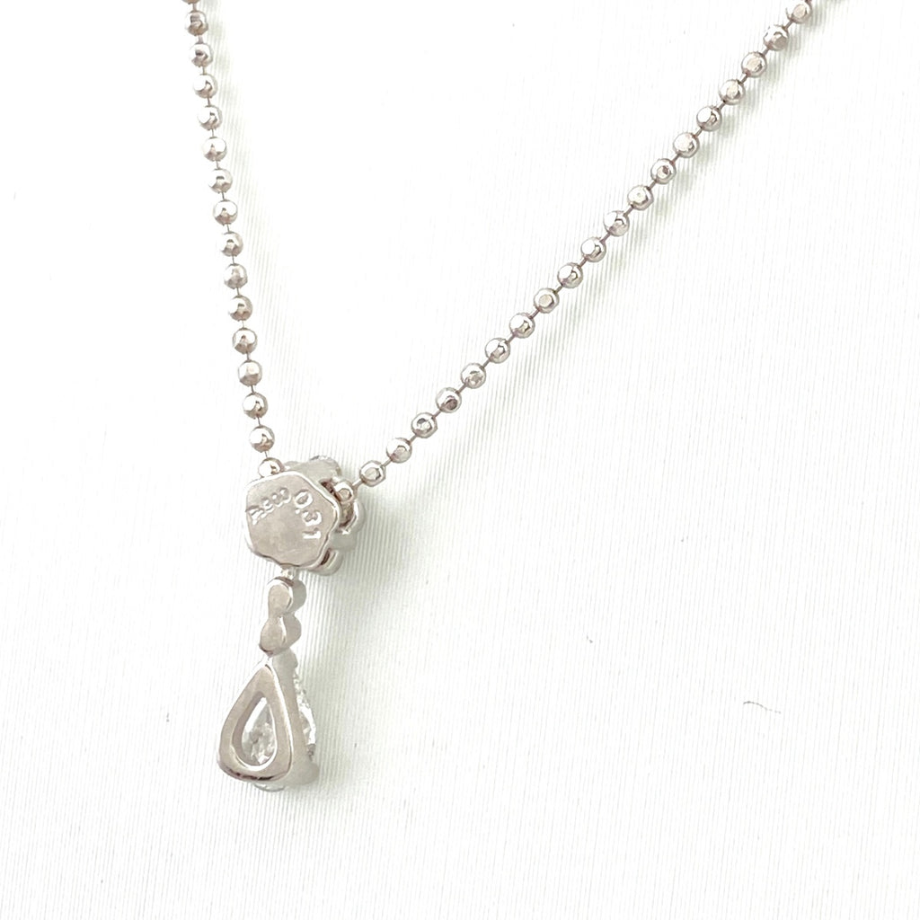 メレダイヤ デザインネックレス プラチナ ペンダント ネックレス Pt900 Pt850 ダイヤモンド レディース 【中古】nbjwl