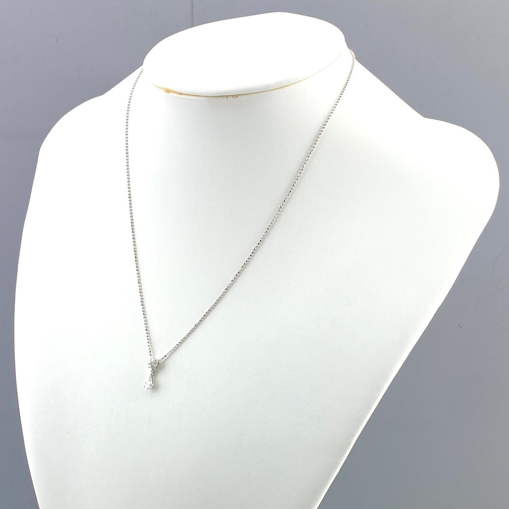 メレダイヤ デザインネックレス プラチナ ペンダント ネックレス Pt900 Pt850 ダイヤモンド レディース 【中古】nbjwl