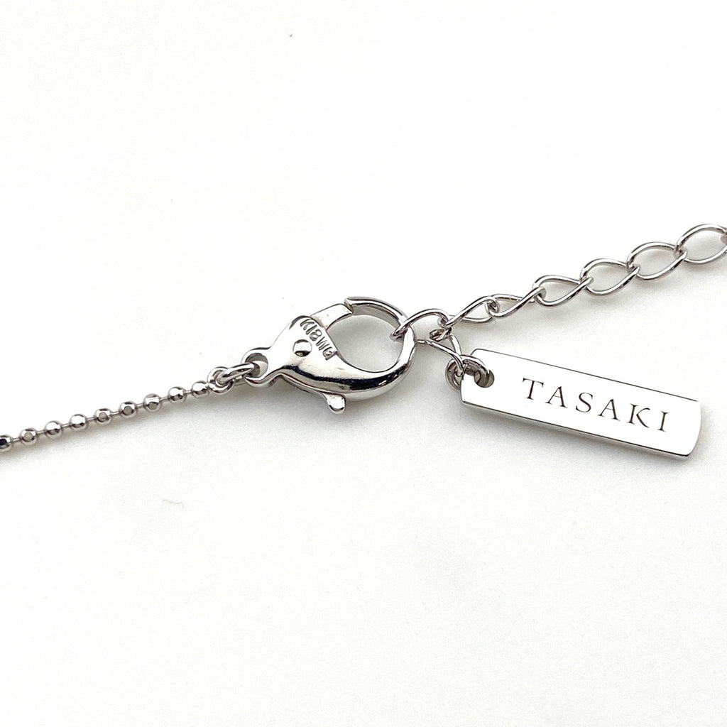 タサキ フェザーモチーフ デザインネックレス メレダイヤ 羽 ネックレス 750 ダイヤモンド レディース 【中古】brjwl