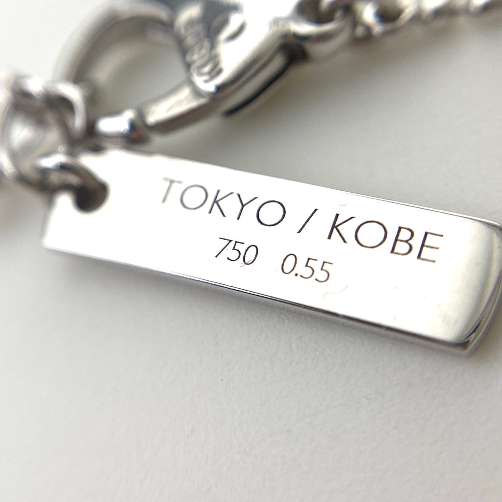 タサキ フェザーモチーフ デザインネックレス メレダイヤ 羽 ネックレス 750 ダイヤモンド レディース 【中古】brjwl