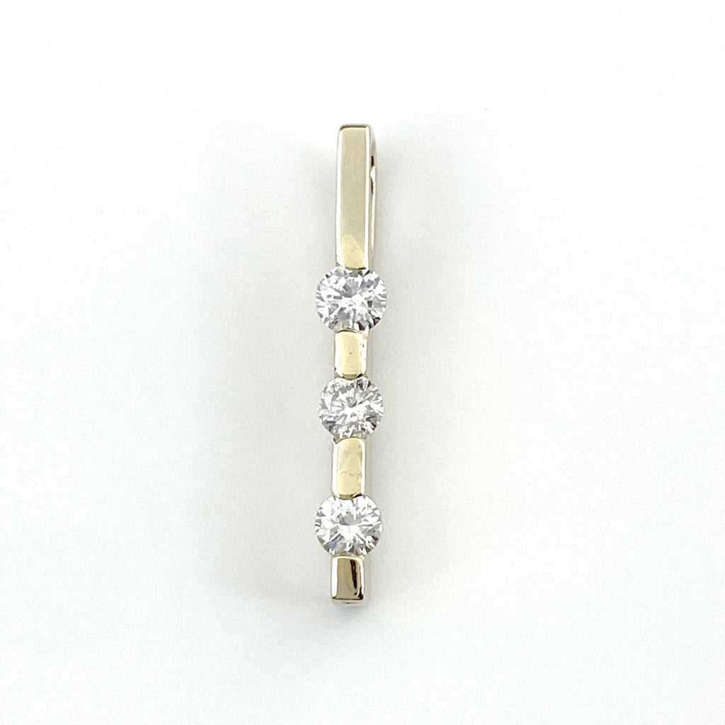 【在庫一掃】 メレダイヤ ペンダントトップ YG イエローゴールド ペンダントトップ K18 ダイヤモンド レディース 【中古】 nbjwl