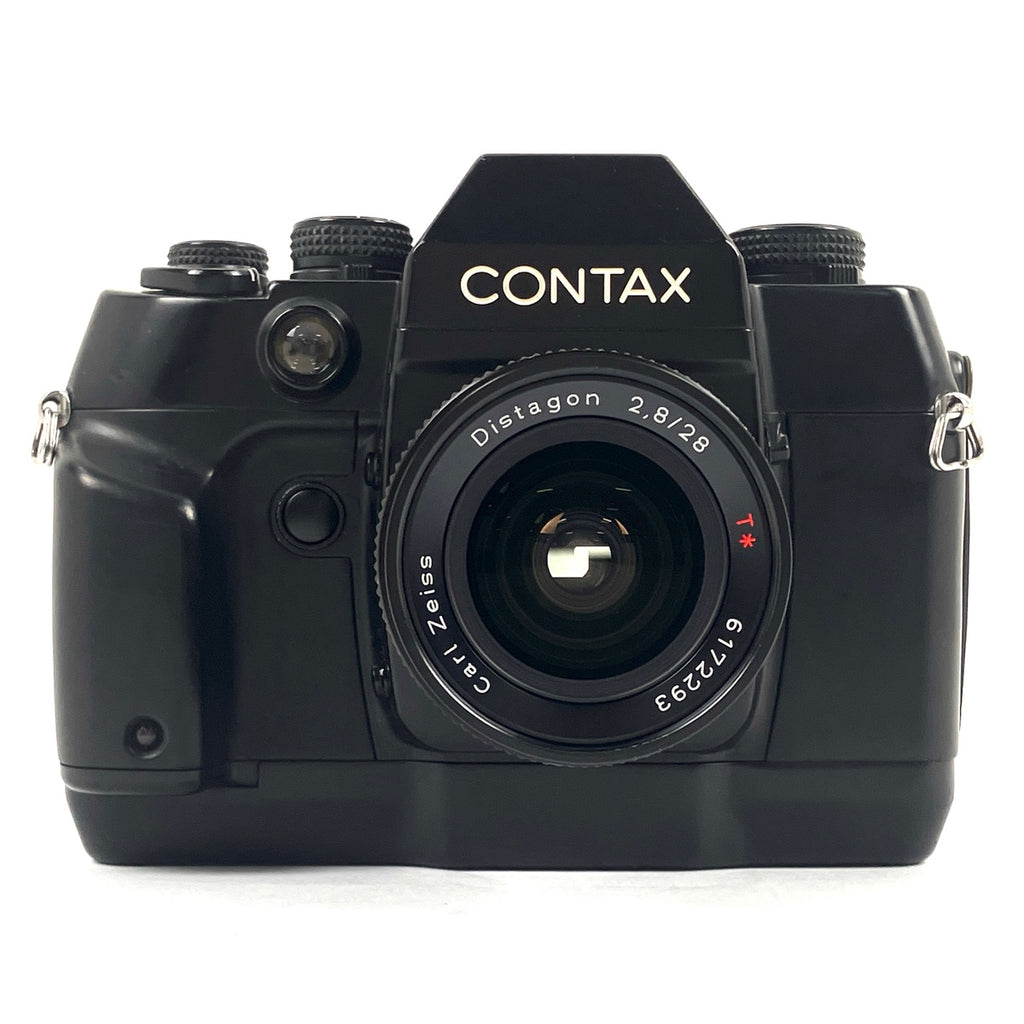 コンタックス CONTAX AX + Distagon T* 28mm F2.8 AEJ ディスタゴン［ジャンク品］ フィルム マニュアルフォーカス 一眼レフカメラ 【中古】