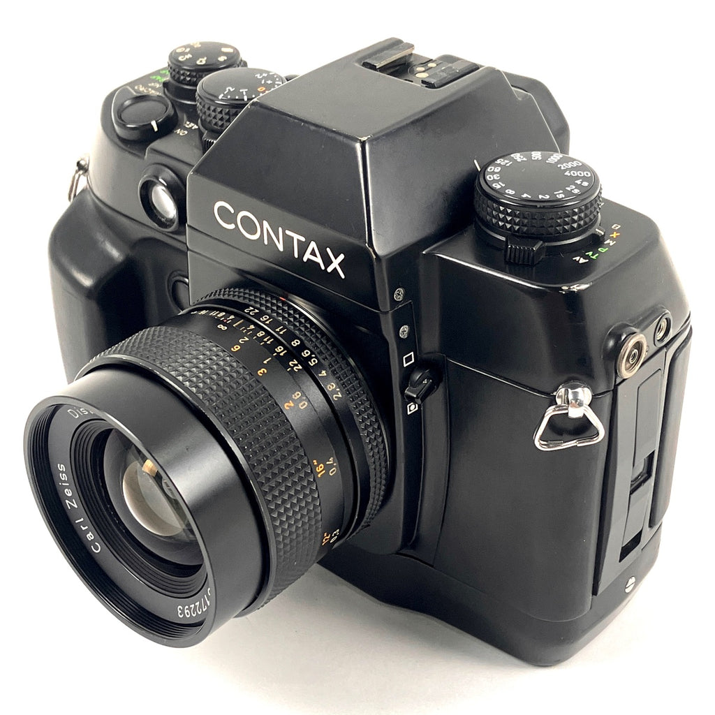 コンタックス CONTAX AX + Distagon T* 28mm F2.8 AEJ ディスタゴン［ジャンク品］ フィルム マニュアルフォーカス 一眼レフカメラ 【中古】