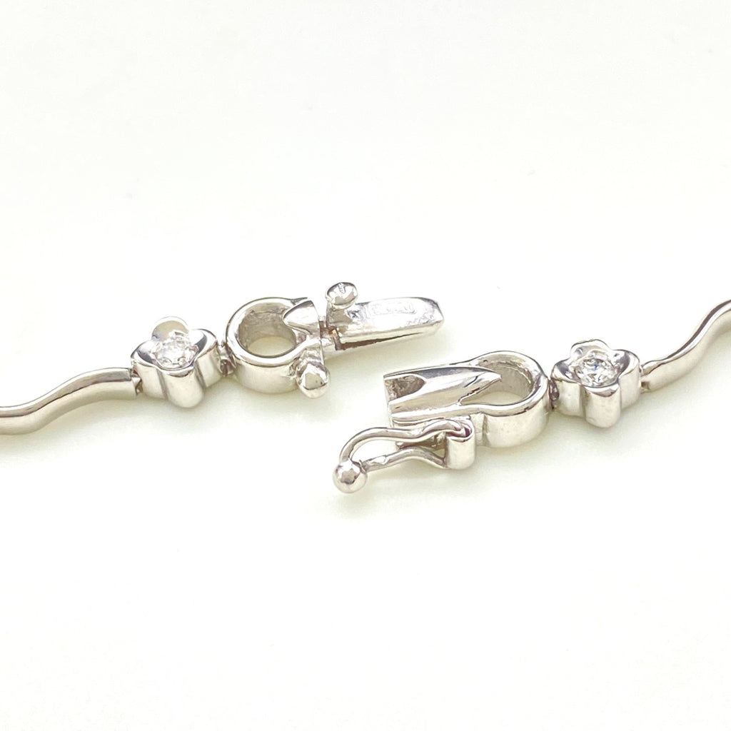 【最終値引き】 メレダイヤ デザインネックレス ネックレス K18 ダイヤモンド レディース 【中古】nbjwl