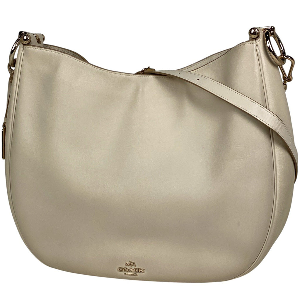 コーチ ロゴ ショルダーバッグ ノマド ホーボー ショルダーバッグ レザー アイボリー 36026 レディース 【中古】brbag