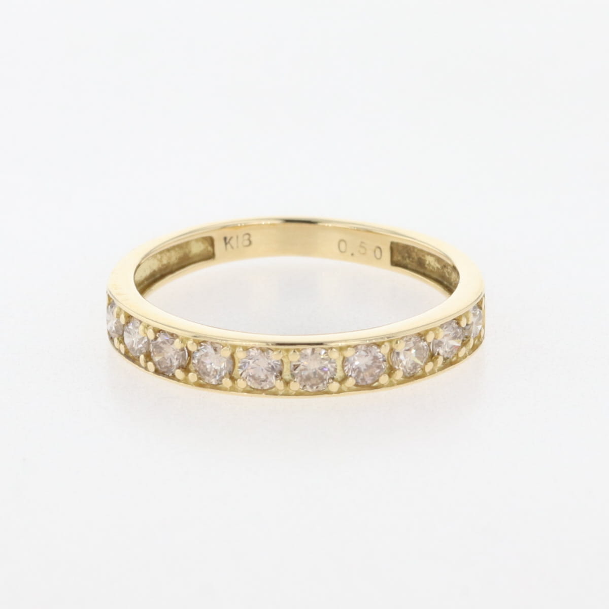 新品磨き済み☆k18 ダイヤモンドメレダイヤ リング 9号 在庫一掃】 メレダイヤ デザインリング 9号 K18 【中古】の通販 by