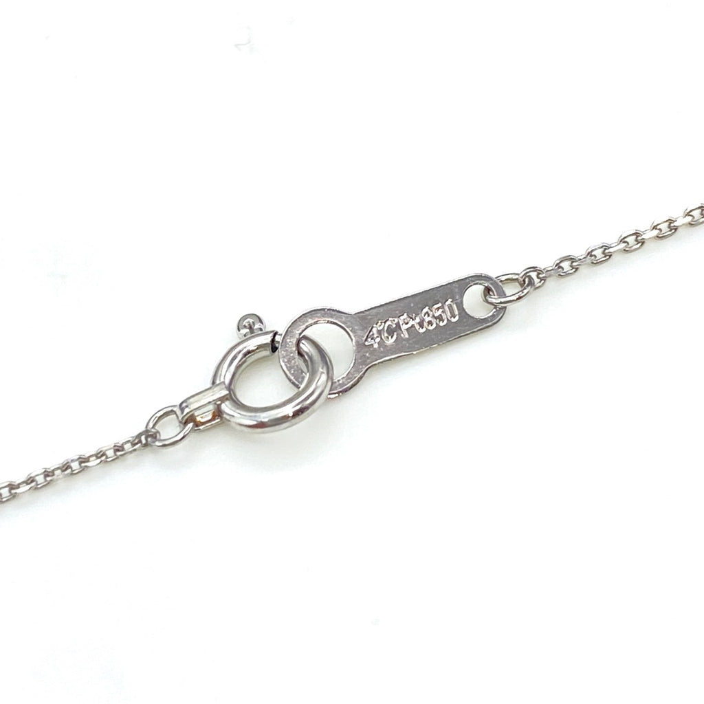 【在庫一掃】 ヨンドシー ハートモチーフ デザインネックレス プラチナ ペンダント メレダイヤ ネックレス Pt850 ダイヤモンド レディース 【中古】brjwl
