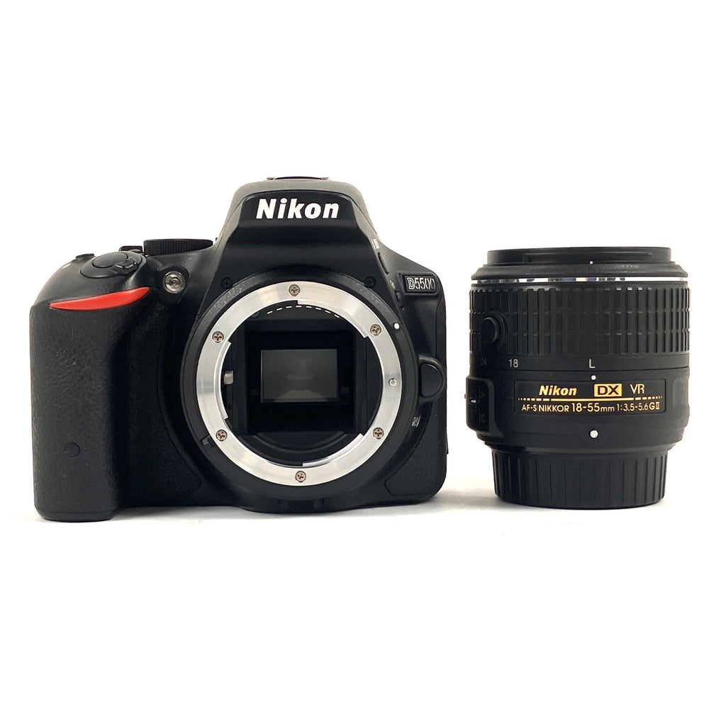 ニコン Nikon D5500 18-55 VR II レンズキット ブラック デジタル 一眼レフカメラ 【中古】