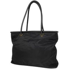 【ジャンク品】セリーヌ ロゴ トートバッグ 肩掛け トートバッグ ナイロン ブラック レディース 【中古】 brbag