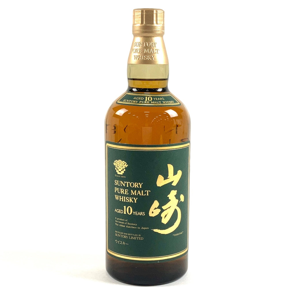 【東京都内限定お届け】サントリー SUNTORY 山崎 10年 ピュアモルト グリーンラベル 750ml 国産ウイスキー 【古酒】