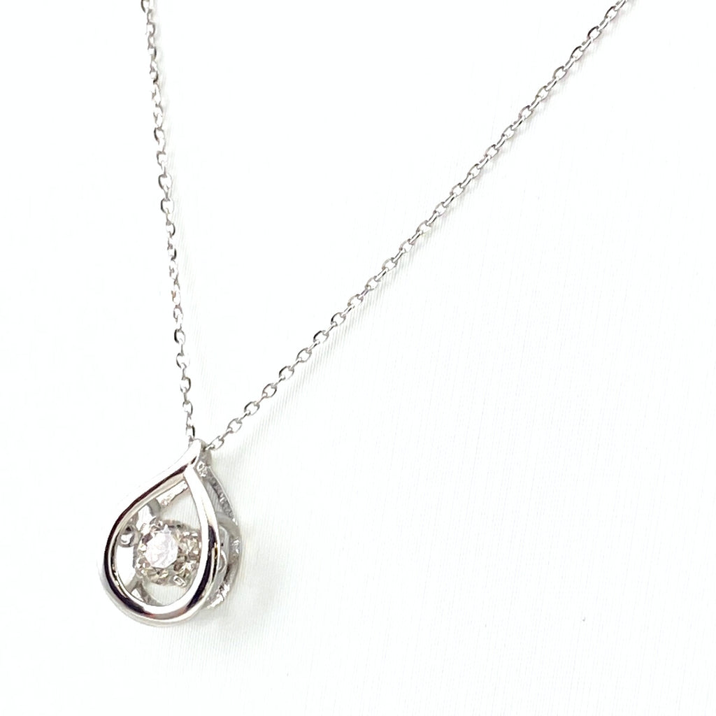 ダイヤモンド デザインネックレス プラチナ ペンダント ネックレス Pt900 Pt850 ダイヤモンド レディース 【中古】nbjwl
