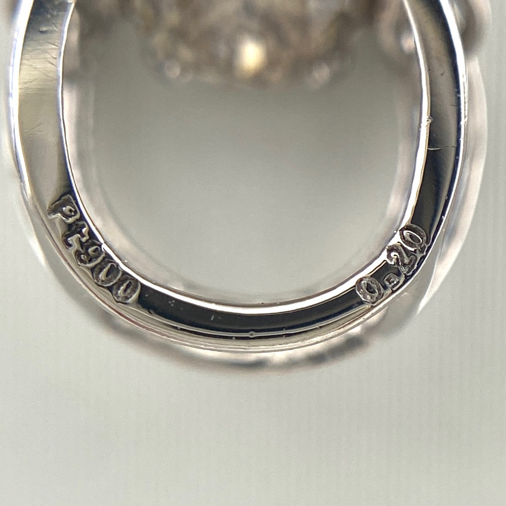 ダイヤモンド デザインネックレス プラチナ ペンダント ネックレス Pt900 Pt850 ダイヤモンド レディース 【中古】nbjwl